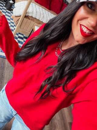 Erika Sweater-Red
