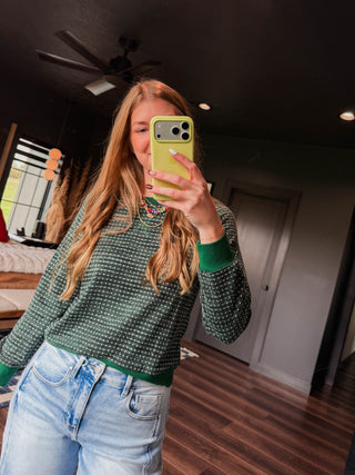Steph Pullover-Hunter Green