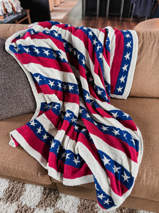 American Flag Throw Blanket
