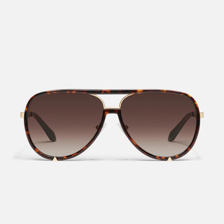 High Profile Sunglasses-Dark Tort Frame/Brown Lens-Quay