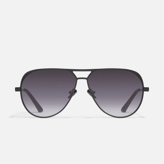 Open Tab Sunglasses-Black/Smoke-Quay