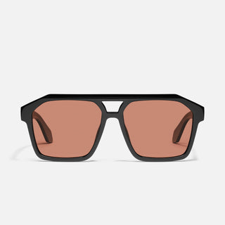 Soundcheck Sunglasses-Black/Apricot Polarized-Quay