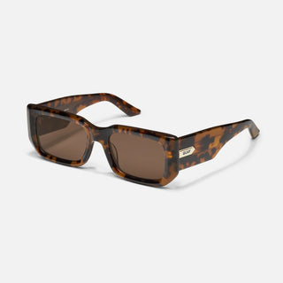Tell Me More Sunglasses-Coffee Tort Frame/Brown Lens-Quay