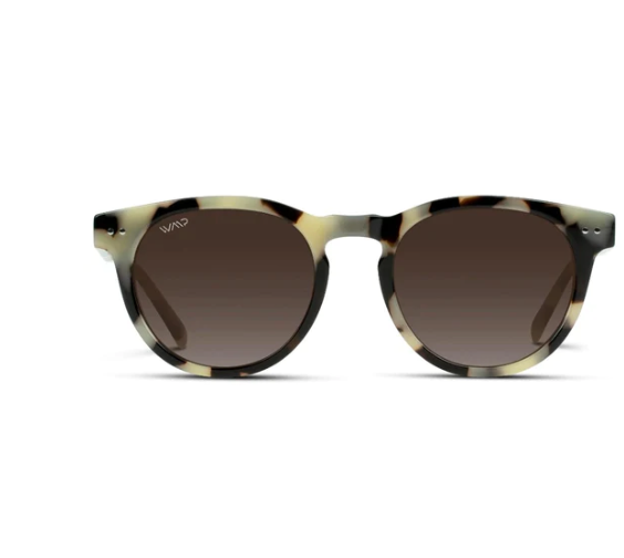 Tate WMP Sunglasses-Beige Tortoise/Brown Gradient Lens