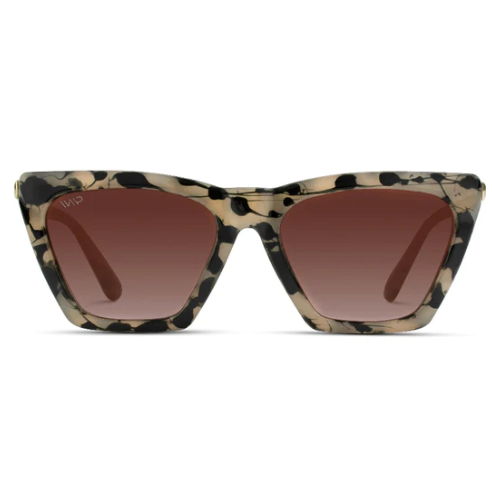 Sophia WMP Sunglasses-Beige Tortoise/Gradient Brown Lens