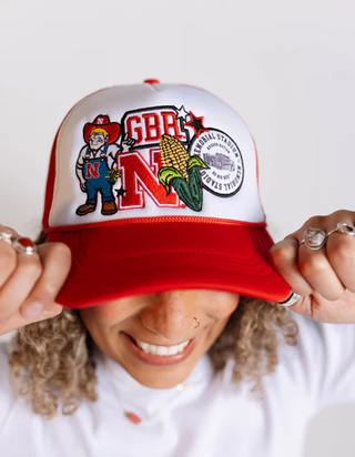 Nebraska Layered Patch Trucker Hat