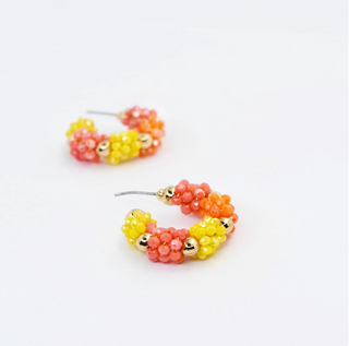 Bright Angler Hoop Earrings