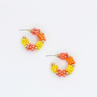 Bright Angler Hoop Earrings