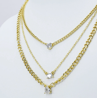 Crystal Gleam Layer Necklace