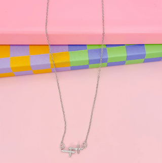 Double Grace Silver Necklace