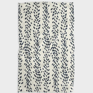 Reeds Printed Midnight Tea Towel-Geometry