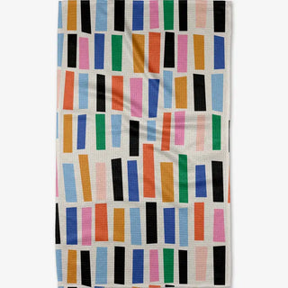 Bricks Tea Towel-Geometry
