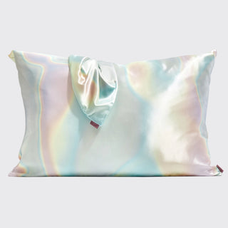 Holiday Satin Pillowcase and Pillow Scrunchie 2pc-Aura