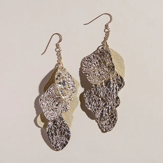 Florence Earrings-Crushed Gold