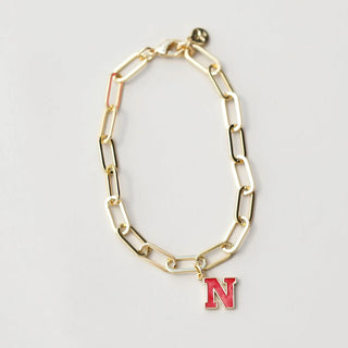 University of Nebraska Charm Bracelet