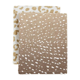 Fawn & Leopard Hand Towel Set