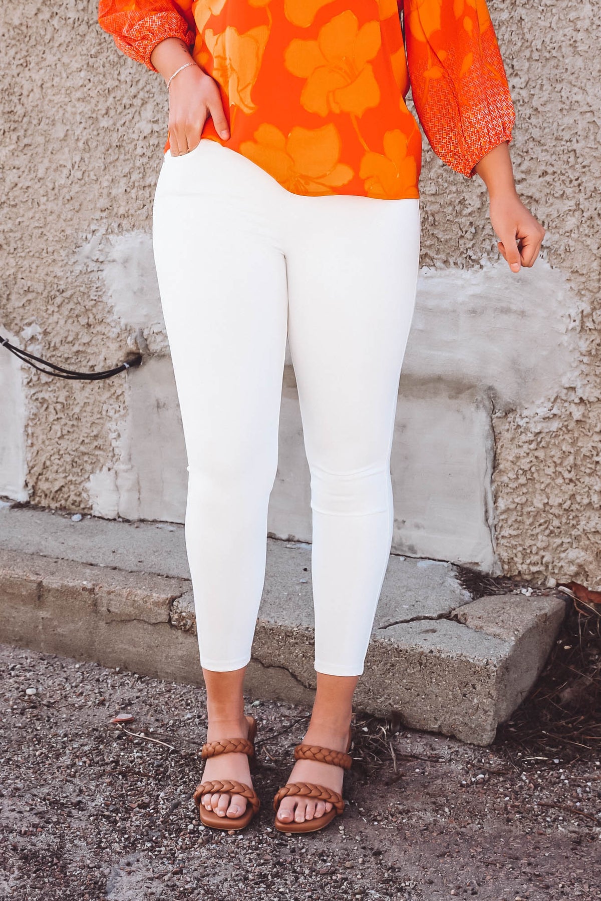 The Gia Glider Ankle Skinny-Bright White by Liverpool