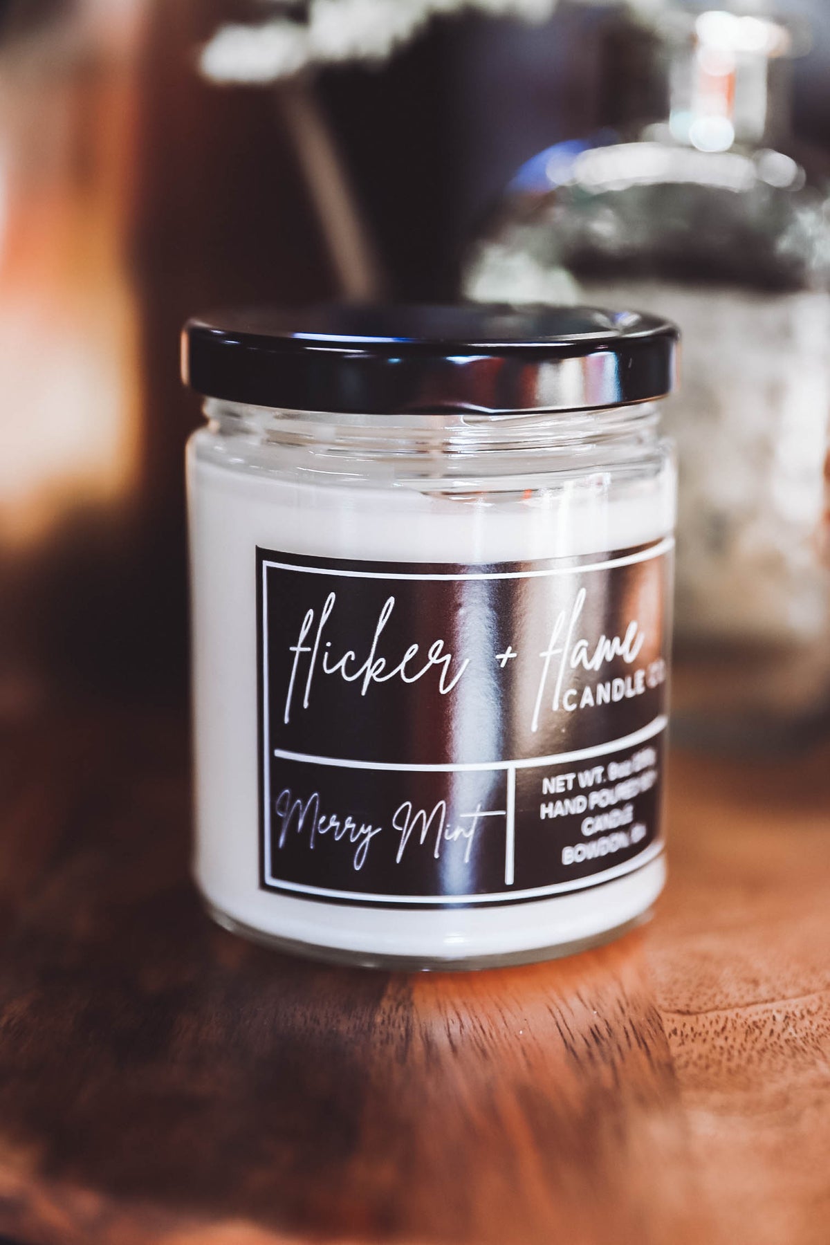Flicker + Flame 9oz Candle-Merry Mint