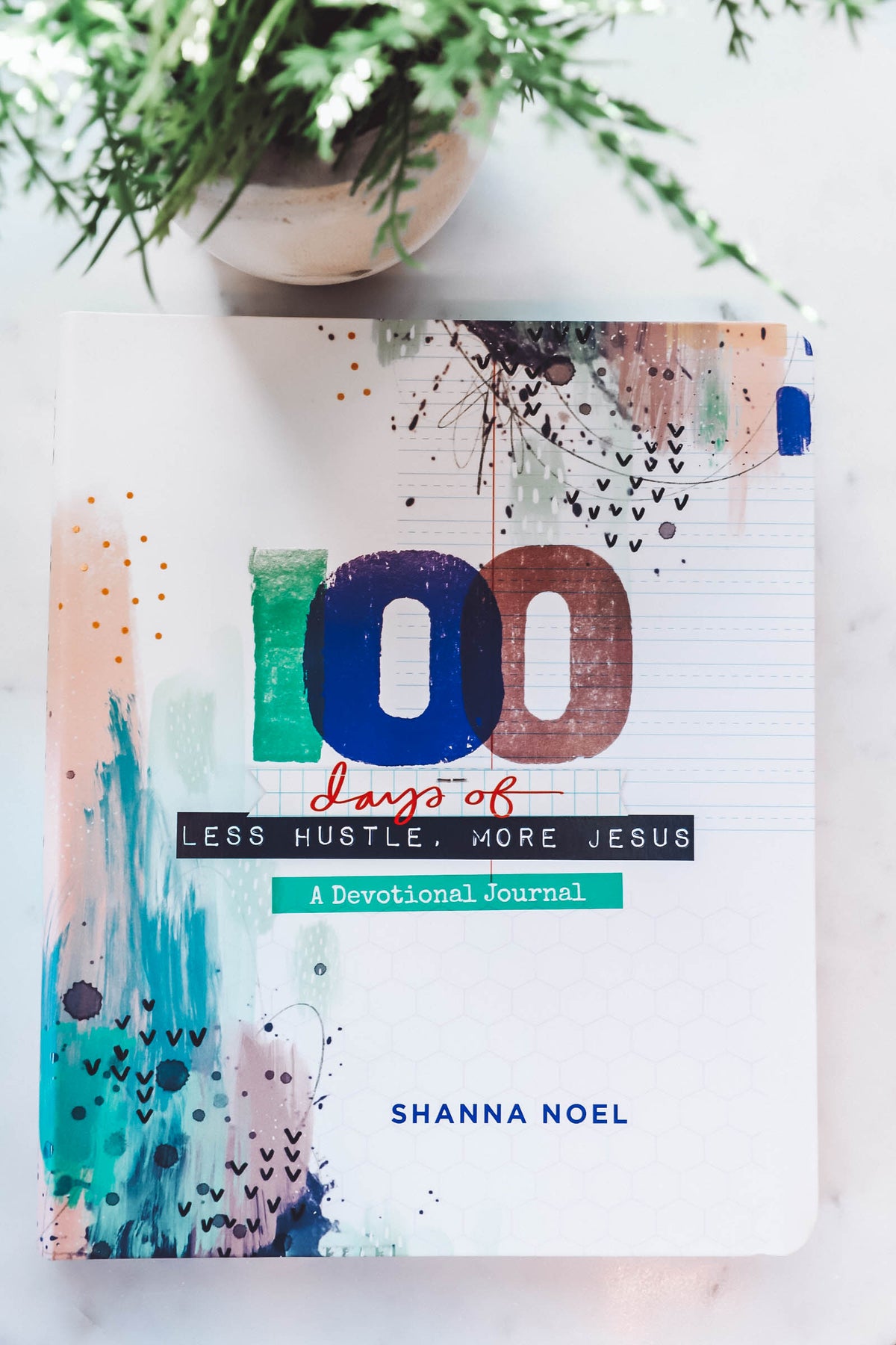 100 Days of Less Hustle More Jesus-Devotional Journal-Shanna Noel