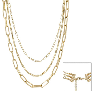 3 Layer Gold Necklace